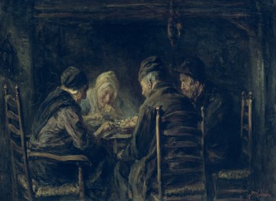 Die Kartoffelesser, 1902 von Jozef Israëls